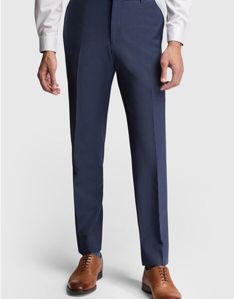 Ted Baker Slim Fit Blue Panama Men's Suit Trousers