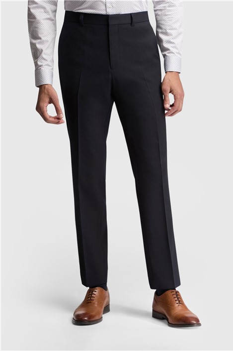 Ted Baker Slim Fit Navy Blue Basketweave Men's Trousers