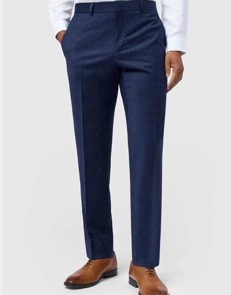 Ted Baker Slim Fit Keats Cobalt Flannel Men's Trousers, Blue