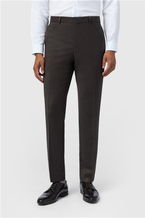 Ted Baker Slim Fit Byron Chocolate Flannel Men's Trousers