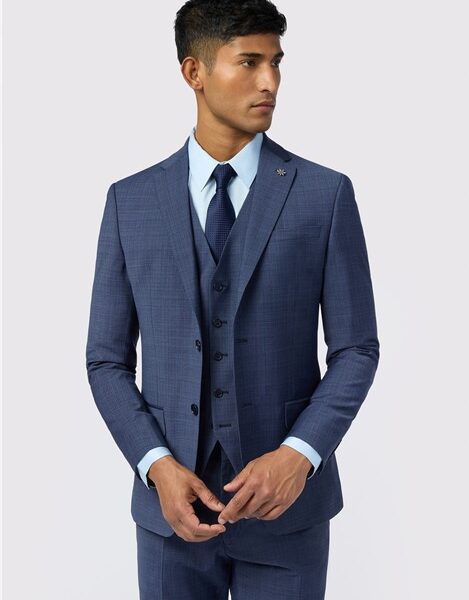 Ted Baker Slim Fit Performance Foyle Airforce Scratch Men's Suit Jacket