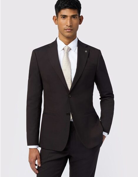 Ted Baker Slim Fit Alben Midnight Plum Tonic Men's Suit Jacket