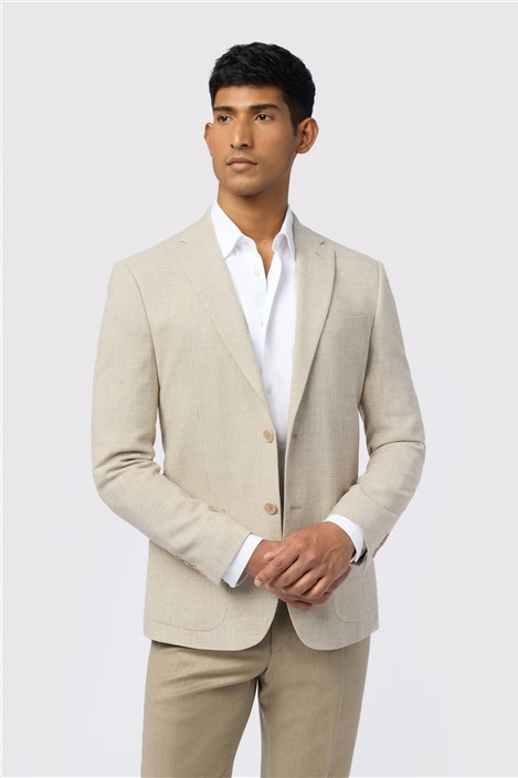 Ted Baker Slim Fit Monro Stone Puppytooth Mens Blazer - Formal & Casual