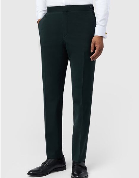 Ted Baker Slim Fit Porteus Forest Tuxedo Men's Trousers, Green
