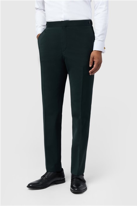 Ted Baker Slim Fit Porteus Forest Tuxedo Men's Trousers, Green